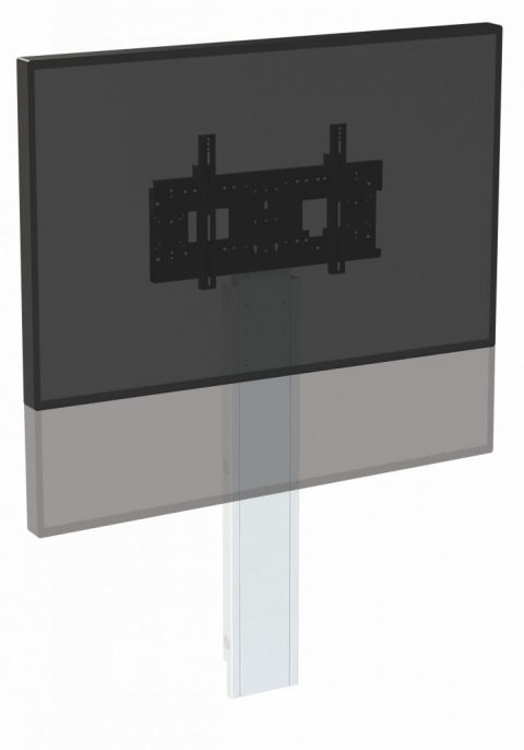 Loxit 8432 Fixed Height Slimline Mono Wall to Floor Mount- 1310 to 1710